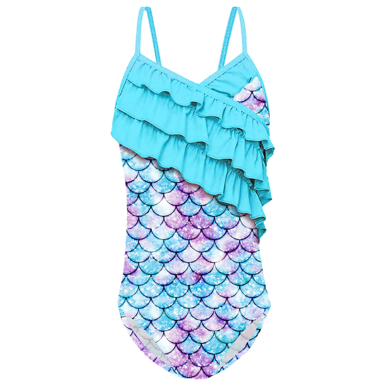 Girls Bathing Suit 1pc Bathing Suit with Adjustable Straps Cute ...