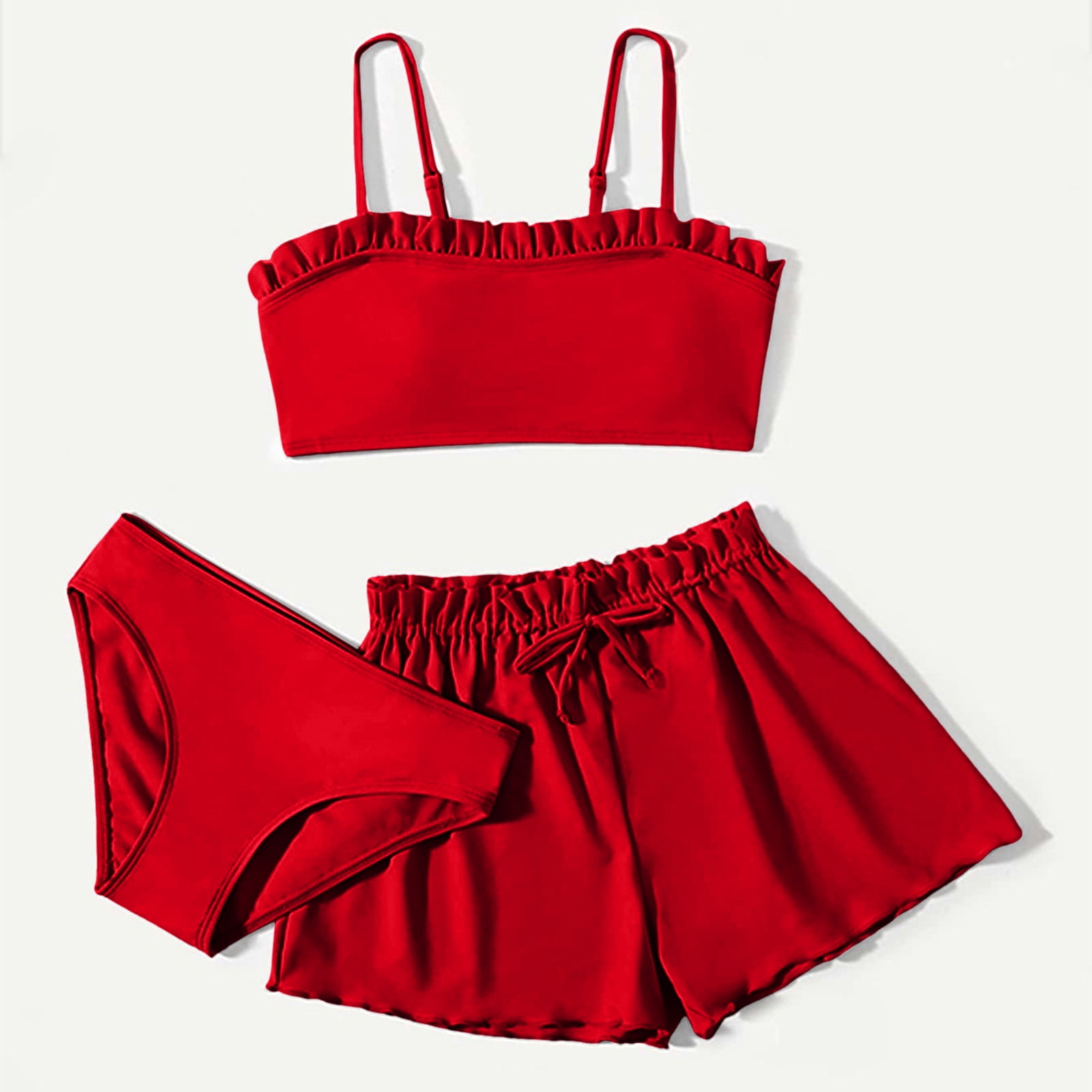 Girls Bathing Suits Girl s 3 Piece Bikini Swimwear With Shorts Sporty girls-bathing-suits-girl-s-3-piece-bikini-swimwear-with-shorts-sporty