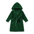 thumbnail image 1 of Girls Bathrobe Kids Childrens Long Sleeve Hooded Beach Bath Towel Soft Cloak Bathrobe Coat for Girls 3T, 1 of 5