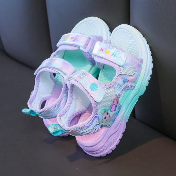 Girls Beach Sandals Open-Toe Summer Outdoor Child Sport Sandals Athletic Lightweight(Toddler/Little Kid/Big Kid)