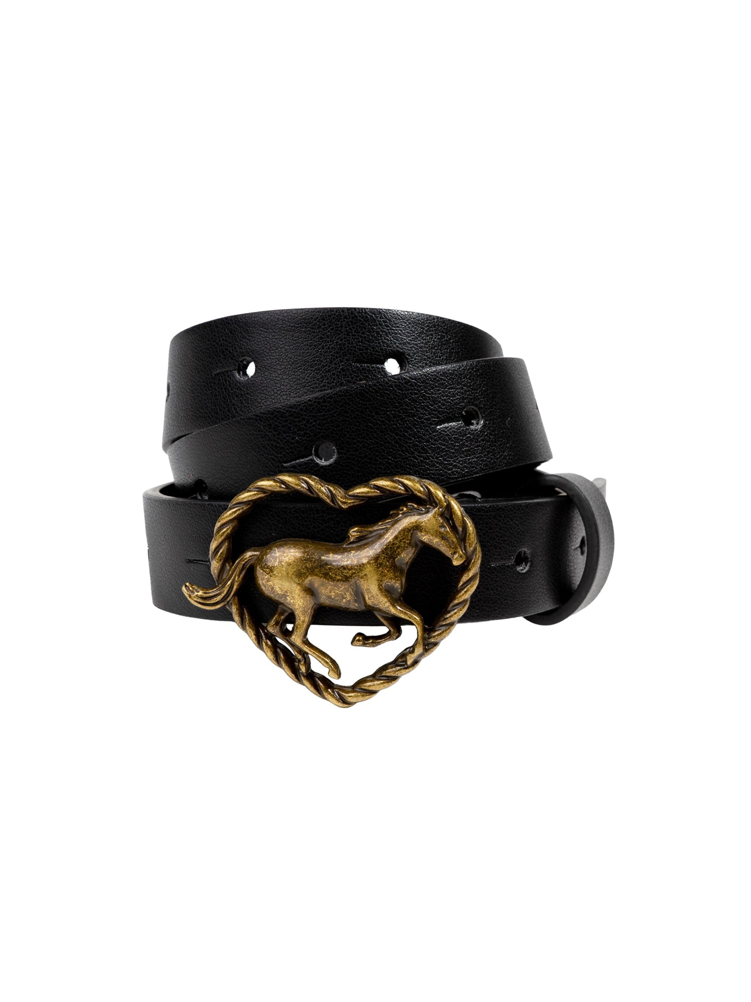Wonder Nation Girls Fashion Belt, Sizes XS-XXL, Black