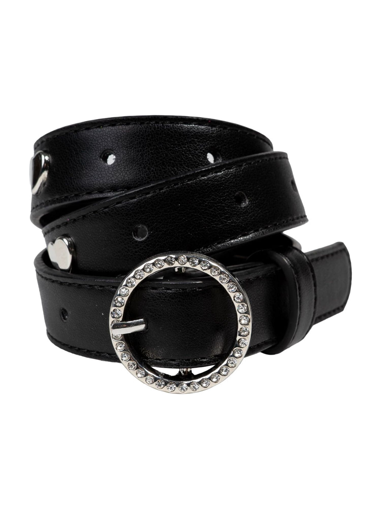 Wonder Nation Girls Fashion Belt, Sizes XS-XXL, Black