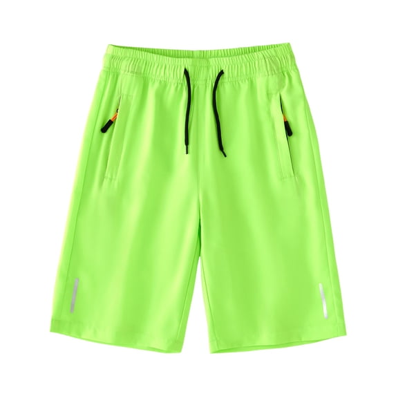 Girls Bermuda Shorts Knee Length Straight Leg Long Shorts Loose Casual Solid Drawstring Elastic Waist Short Pants Boys Athletic Shorts Size 10-12