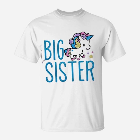 Girls Big Sister Unicorn sister presents TShirt