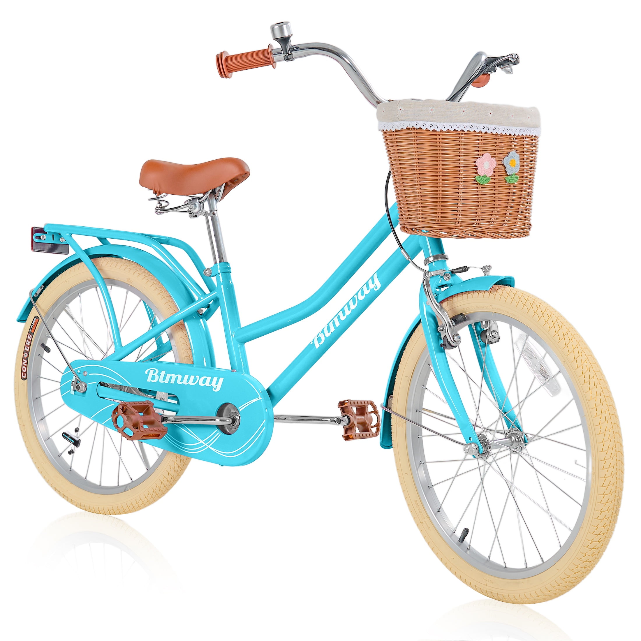 Youth Pink Single-Speed Bike for Girls 7-10 Years Old with