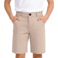 thumbnail image 1 of Girls Bike Shorts Loose Fit Beige Shorts High Waisted Girl Clothes 15-16 Years, 1 of 7