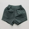 thumbnail image 1 of Girls Bike Shorts Pull on Navy Shorts Elastic Waist Girls School Uniform Pants 4-5 Years, 1 of 4
