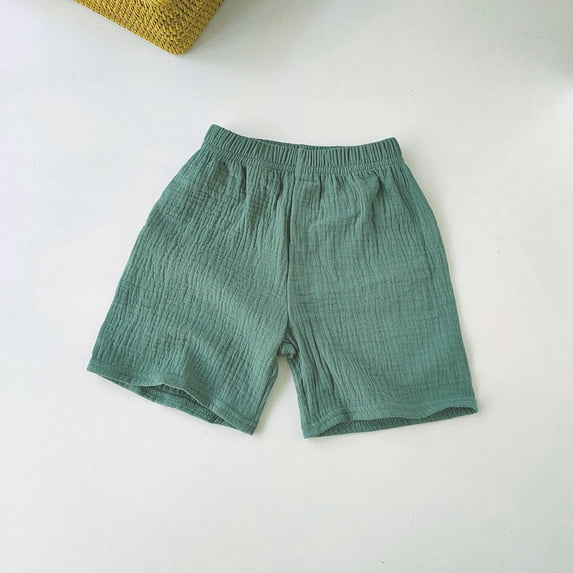 Girls Bike Shorts Quick Dry Workout Green Shorts High Waisted Baby Girl Summer 18-24 Months
