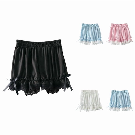 Girls Bike Shorts Toddler Ruffled Pumpkin Bloomers Shorts for Kids Workout Athletic Dance Short Soft Black Summer Clothes Size 2T