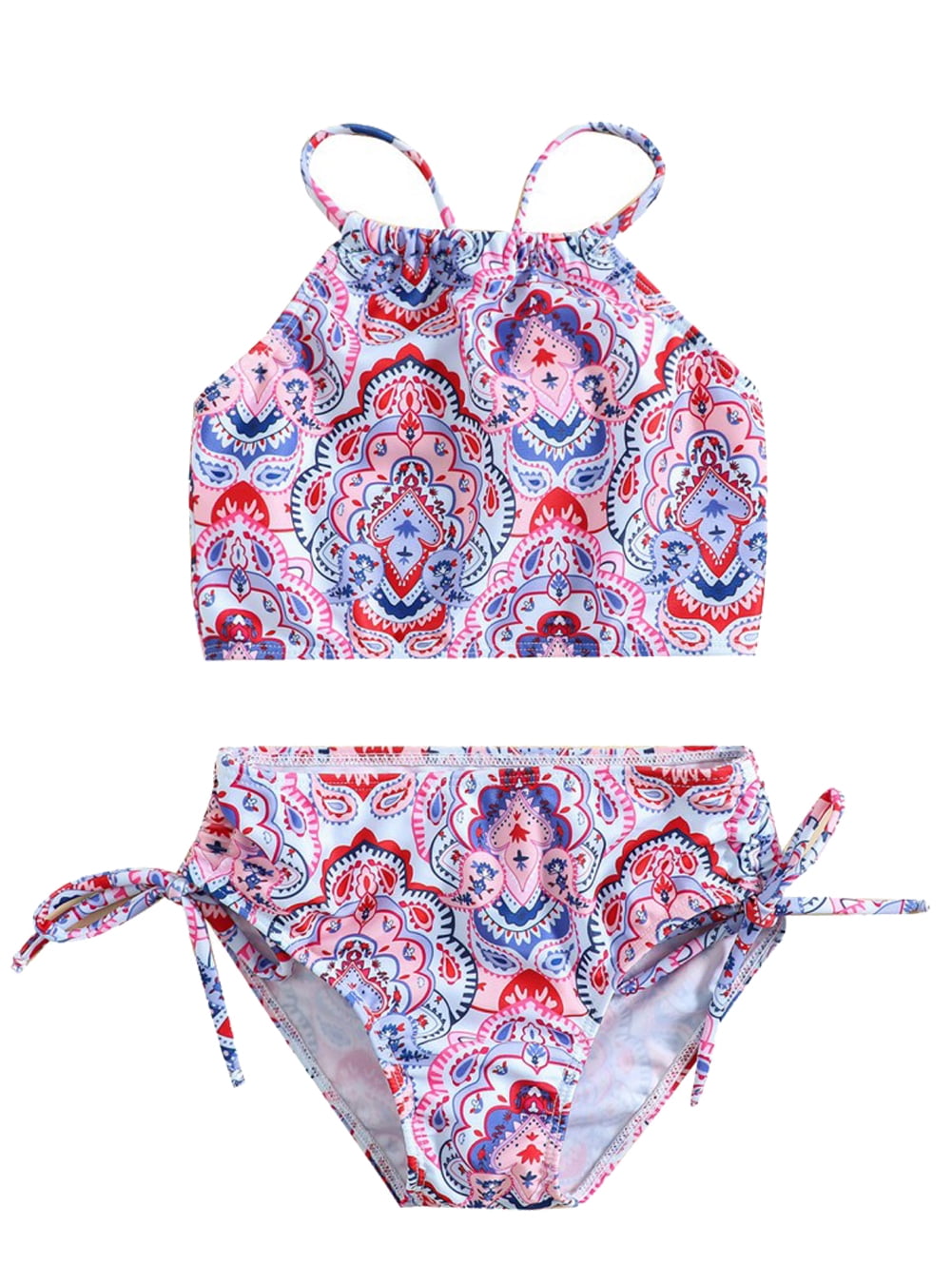 Girls Bikini Bathing Suit Kids Swimwear Sport Two Piece Swimsuit