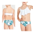 thumbnail image 1 of Girls Bikini Two-Piece Swimsuits Ruffled Swimsuit with Chest Pad Bathing Suits for Kids Girls 7-8 Years, 1 of 8