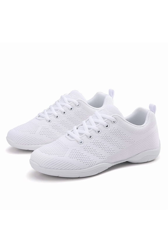 Girls Black Cheer Shoes White Cheerleading Shoes for Girls Breathable Youth Cheeerleading Dancing Shoes Competition Training Sneakers