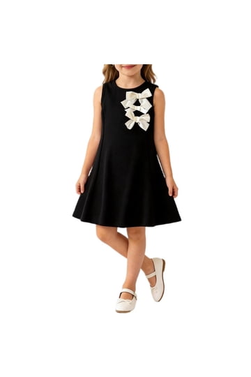 Girls' White & Black Dresses Girls' White & Black Dresses