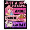 thumbnail image 1 of Girls Blanket Gifts - 50x60 Inches Cute Throw Blanket for Kids Teens - Soft Flannel Throws for Casual - Black Blankets for Couch Sofa Bed, 1 of 7