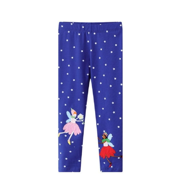 Girls Blue Leggings,Little Girl Proof Pants Toddler Cotton Leggings Girls Baby Leggings