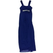 AMY'S CLOSET Girls Blue Sheer Tulle Jewel Embellished Waist Formal Party Flower Girl Dress