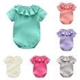 thumbnail image 1 of Girls Bodysuits for Daily Outdoor Activities Baby Girls Round Neck Romper to 16 Months Comfortable Piece Apparel, 1 of 2