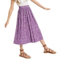 thumbnail image 1 of Girls Boho Floral Cute Summer Maxi Skirts, Casual Elastic High Waisted Swing Loose A-Line Skirts for 5-14 Years, 1 of 6