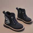 thumbnail image 1 of Girls Boots,Girl Zipper Lace Up Outdoor Water Resistant Comfort Work Boots Kids Fashion Booties, 1 of 5
