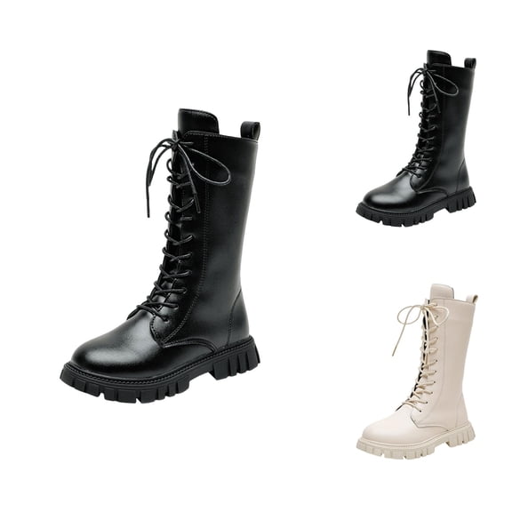 Girls Boots Girls Fall Boots Girls Boots Children Shoes Thick Soled Large Household Soft Soled Boots for Little Girls