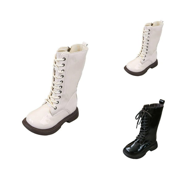 Girls Boots Girls Fall Boots Girls Boots Long Winter Warm Mid Calf Boots with Non Sole for Toddler Kids Outdoor Play