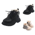thumbnail image 1 of Girls Boots Girls Winter Boots Girls Boots Fashion Mesh Lace Non Breathable PU Lace Shoes for Kids, 1 of 6