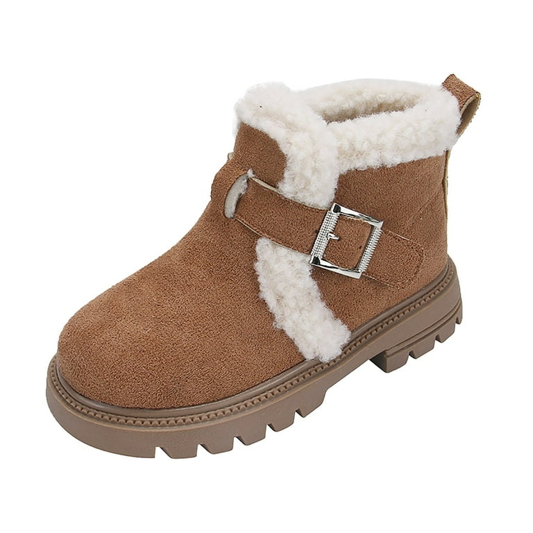 Girls Boots Kids Bright Color Side Zipper Cute Ankle Girls Shoes 4 Years 4.5 Years Walmart
