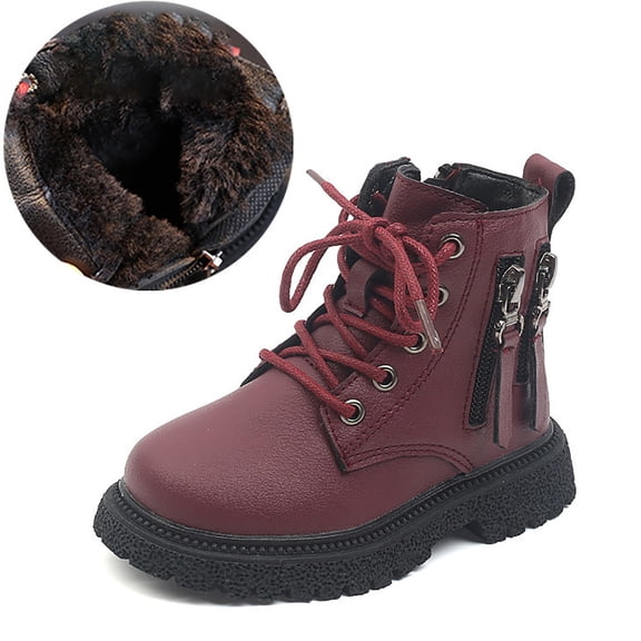 Girls Boots,Mesh Lace Boots Breathable Non Design Comfortable Everyday Wear Lightweight Footwear for Kids,Toddler Boots,Red,9