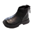 thumbnail image 1 of Girls Boots,Stylish Ankle Boots For Children For Autumn And Winter Comfortable Casual Booties For Kids,Toddler Boots,Z05 Black,5-5.5 Years, 1 of 7