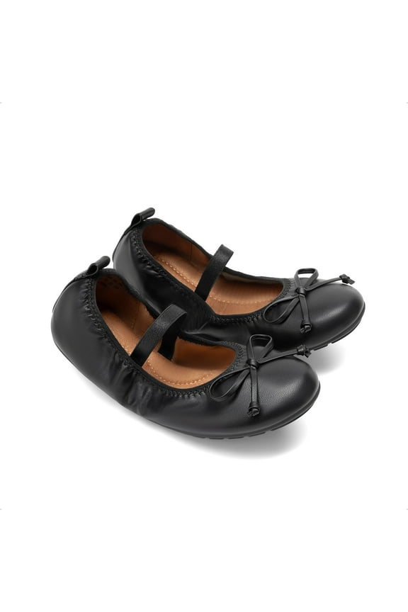 Girls' Bow Ballet Flats with Non-Slip Sole & Mommy-and-Me Matching Style