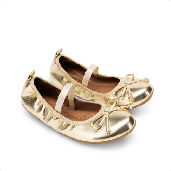 Girls' Bow Ballet Flats with Non-Slip Sole & Mommy-and-Me Matching Style