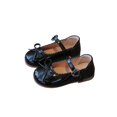 thumbnail image 1 of Girls Bow Decor Mary Jane Flat Shoes with Heart Buckle Scalloped Edge Soft Sole Dress Shoes Cute Princess Shoes, 1 of 9