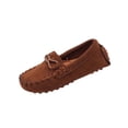 thumbnail image 1 of Girls Bow Detail Moccasin Loafers, Slip On Soft Sole Casual Shoes for Toddlers, Non Slip Princess Flats for 4-12, 1 of 9