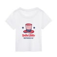 thumbnail image 1 of Girls Boy T-Shirt America Patriotic Tees For Kids Unisex 4th of July Shirt Tops Short Sleeve Crew Neck T Shirts White Size 7-8 Years, 1 of 3