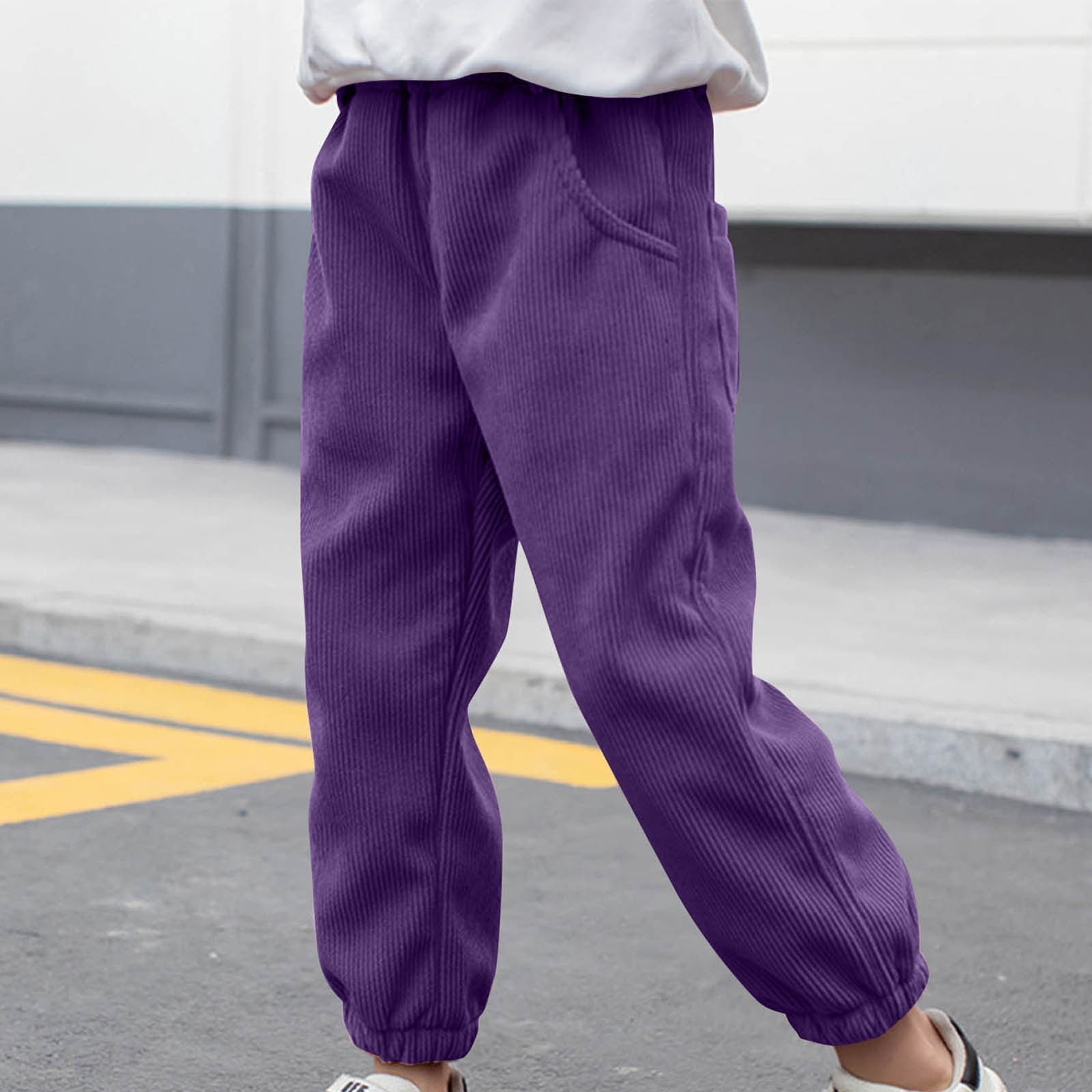 Girls-Boy-s-Casual-Elastic-