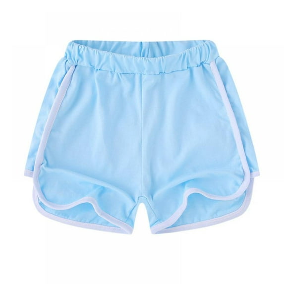 Girls Boys 1 Pack Running Athletic Beach Shorts, Kids Baby Fashion Summer Beach Sports