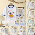 thumbnail image 1 of Girls and Boys 2-Piece Pajamas Set Kids Comfy Long Sleeve Tops and Pants Sleepwear for 6-12 Months 12-24 Months 2T 3T 4T 5T 6T 7T Children Pink,6-7 Years, 1 of 4