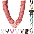 thumbnail image 1 of Girls' Boys' Adults' Bridal Gloves Stretchy Red Fingerless Over Elbow Dancing Hallowmas Opera Long Gloves, 1 of 4