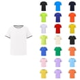 thumbnail image 1 of Girls Boys Athletic T-Shirts Quick Dry Short-Sleeve Tops White Lightweight Breathable Summer Youth Moisture Wicking Running Sports T-Shirts 11-12 Years, 1 of 4