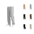 thumbnail image 1 of Baggy Sweatpants for Girls Boys 2025 Trendy Elastic Waist Drawstring Straight Leg Loose Fit Sweat Pants with Pockets, 1 of 4