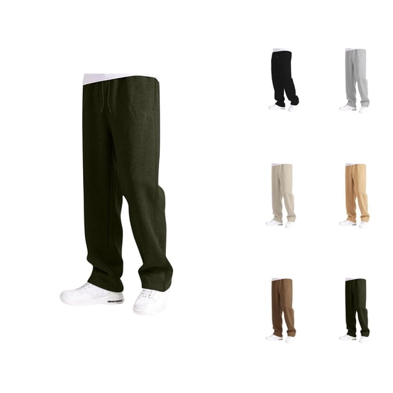 Girls Boys Baggy Sweatpants 2025 Fashion Elastic Waist Drawstring Loose Fit Straight Leg Sweat Pants with Pockets