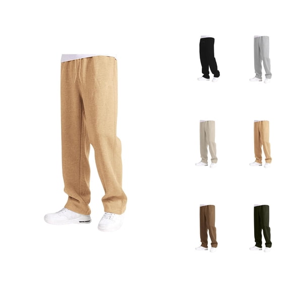 Girls Boys Baggy Sweatpants 2025 Fashion Elastic Waist Drawstring Loose Fit Straight Leg Sweat Pants with Pockets