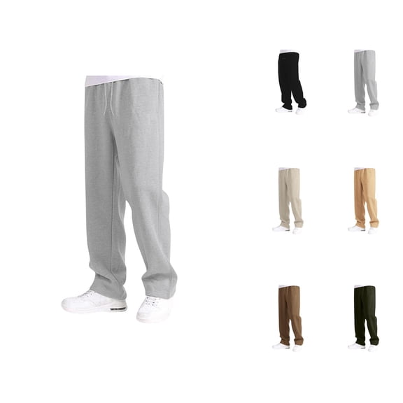 Girls Boys Baggy Sweatpants 2025 Fashion Elastic Waist Drawstring Loose Fit Straight Leg Sweat Pants with Pockets