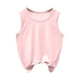 thumbnail image 1 of Girls Boys Cami Vests Underwear Kids Soft Cotton Breathable Undershirts White Pastel Tank Top 2-12 Years Pink 2-3 Years, 1 of 4