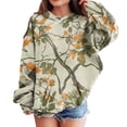 thumbnail image 1 of Girls Boys Camo Hoodie Toddler Oversized Hooded Sweatshirt Camouflage Casual Pullover Tops with Pockets Yellow 120, 1 of 4