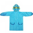 thumbnail image 1 of Girls Boys Cartoon Raincoat for Age 3-8 Years Children Waterproof Hooded Cartoon Raincoat for Outdoor Camping Cycling, 1 of 3