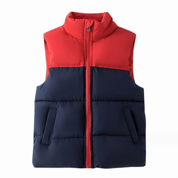 Girls Boys Down Cotton Vests Children's Warm Sleeveless Jacket Kids Waistcoat Outerwear Autumn Winter Boy's Coat