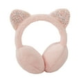 thumbnail image 1 of Girls Boys Earmuffs Fluffy Warm Plush Ear Warmer Cute Cartoon Ear Muffs Protector for Winter Outdoor Kids Gifts,Pink, 1 of 5