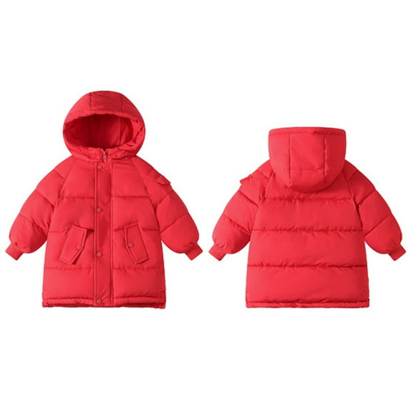 Girls Boys Fall Winter Puffer Jacket Big Kids Faux-Down Lightweight Packable Water-Resistant Coat Cotton Down Outerwear Parka