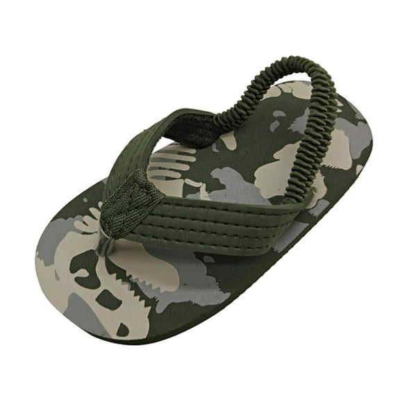 Girls & Boys Flip Sweetheart Sandals Flops for Kids Sandals Closed Toe Sandals for Girls Toddler Summer Shoes with Size 2 Shoes Baby Girl Adjustable Elastic Strap Eva Beach Shoes